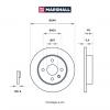 MARSHALL M2000594 M2000594_диск тормозной задний!\ Opel Astra 1.2-2.0Di 98&gt;