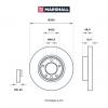 MARSHALL M2000599 M2000599_диск тормозной передний правый!\ Porsche Cayenne 3.2-5.0TDi 02&gt;