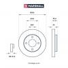 MARSHALL M2000604 M2000604_диск тормозной!\ Mitsubishi Colt VI (RG) 06-09