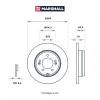 MARSHALL M2000608 M2000608_диск тормозной задний!\ Hyundai Sonata V 3.3 05&gt;