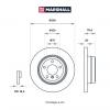 MARSHALL M2000612 Диск тормозной BMW X5 (E70) 07-, (F15) 13-, X6 (E71) 08-, (F16) 14- задний d=320 Marshall