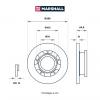 MARSHALL M2000618 M2000618_диск тормозной задн.!\ Ford Transit VIII 13&gt;