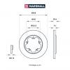 MARSHALL M2000623 Диск тормозной