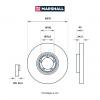 MARSHALL M2000626 Диск тормозной