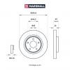 MARSHALL M2000630 M2000630_диск тормозной передний!\ Nissan Teana 2.5-3.5 08&gt;