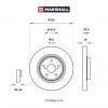 MARSHALL M2000631 Тормозной диск передн. Toyota Highlander II, III 08- / RAV4 IV 12-, Lexus RX III 08- / NX 14- (M2000