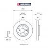 MARSHALL M2000634 M2000634_диск тормозной передн.!\ Hyundai i40 11&gt; / ix35 14&gt;, Kia Cee'd II 12&gt; / Optima III, IV 12&gt;