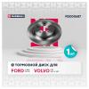 MARSHALL M2000687 Диск тормозной Ford C-Max I 03-, Focus II 04-; Volvo S40 II 04-, C30 06- задний Marshall