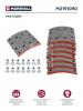 MARSHALL M2191090 M2191090_накладки тормозные STD !с заклепками 410x180 \Iveco EuroTraker