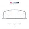 MARSHALL M2620031 Колодки тормозные Mazda 6 (GG, GH) 02-13, 323 01-04, 626 97-02, Familia 90-03 задние Marshall