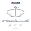 MARSHALL M2621404 M2621404_колодки дисковые передн.!\ Lada Largus 12&gt;, Renault Logan I 04&gt; / Sandero I 07&gt;