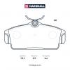 MARSHALL M2623093 Колодки тормозные Nissan Almera (N16) 00-06, Primera (P11) 96-02 передние Marshall
