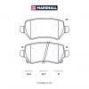 MARSHALL M2623415 M2623415_колодки дисковые задн.!\ Opel Astra G, H 98&gt; / Corsa C 00&gt; / Meriva A, B 03&gt; / Zafira B 05&gt;