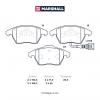 MARSHALL M2623587 M2623587_колодки дисковые передн.!\ Skoda Octavia II 04&gt; / Rapid I, II 15&gt;, VW Polo Sedan I, II 15&gt;
