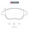 MARSHALL M2623600 Колодки тормозные Citroen Berlingo 96-10, C4 04-11; Peugeot 207 06-, 307 00- передние (+ESP) Marshal