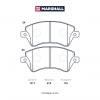 MARSHALL M2623766 Колодки тормозные Toyota Corolla (E120) EUR 01-07, Corolla Verso (E120) 01-04 передние Marshall