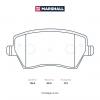 MARSHALL M2623973 M2623973_колодки дисковые передн.!\ Lada Largus 12&gt; / Vesta 15&gt;, Nissan Micra III 03&gt;, Renault Duste