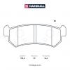 MARSHALL M2624071 Колодки тормозные задние Chevrolet Lacetti