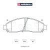 MARSHALL M2624370 Колодки тормозные Great Wall Hover H6 13-; Isuzu D-Max I 02-, Elf 03- передние дисковые Marshall