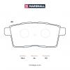 MARSHALL M2624545 Колодки тормозные Mazda CX-7 06-12, CX-9 07- задние Marshall