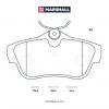 MARSHALL M2624578 Колодки тормозные Citroen Jumpy II 07-; Fiat Scudo II 07-; Peugeot Expert II 07- задние дисковые