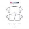 MARSHALL M2625034 Колодки тормозные Chevrolet Cruze 09-, Orlando 11-; Opel Astra J 09- (16``,17``) передние Marshall
