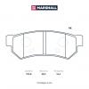 MARSHALL M2625232 M2625232_колодки дисковые задн.!\ Chevrolet Lacetti 04&gt;, Daewoo Nubira 03&gt; / Gentra 13&gt;