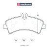 MARSHALL M2629217 Колодки тормозные MB Sprinter (906) 06-, VW Crafter 30-35, 30-50 06- задние Marshall