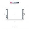 MARSHALL M4991002 Радиатор охлаждения Lada Largus 12-; Renault Logan 08-, Duster 10-; Nissan Almera 12- АКПП Marshall