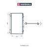 MARSHALL M4991003 Радиатор охл. двигателя Chevrolet Lacetti 02-, Daewoo Gentra 13- / Nubira III 03- (МКПП) (M4991003)