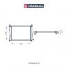 MARSHALL M4991007 Радиатор охлаждения Hyundai Solaris 10-; Kia Rio 11- МКПП Marshall