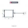 MARSHALL M4991013 Радиатор охлаждения Renault Logan 04-08, Clio II 04- МКПП, +A/C Marshall