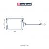 MARSHALL M4991018 M4991018_Радиатор охл. двигателя Hyundai Solaris I 10-, Kia Rio III 11- (АКПП 6ст.) (M4991018)