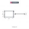 MARSHALL M4991019 Радиатор охлаждения Chevrolet Aveo 1.4 05- МКПП (+A/C) Marshall