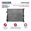 MARSHALL M4991028 Радиатор охл. двигателя Renault Logan I 04- / Clio II 98- / Kangoo I 97- / Megane I 95- (МКПП без ко