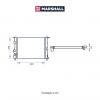 MARSHALL M4991028 Радиатор охл. двигателя Renault Logan I 04- / Clio II 98- / Kangoo I 97- / Megane I 95- (МКПП без ко