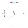 MARSHALL M4991030 Радиатор охлаждения Hyundai Tucson 04-; Kia Sportage 04- 2.0i/2.7i АПП (тип Halla) Marshall