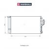 MARSHALL M4991082 Радиатор кондиционера