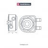 MARSHALL M4991090 Радиатор масляный Hyundai Santa Fe III 12- / Sonata V 05- Kia Optima IV 16- / Sorento II, III 10- (
