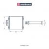 MARSHALL M4991105 Радиатор отопителя Skoda Fabia II 06- / Rapid I, II 12- / Roomster 10- VW Polo Sedan I, II 09- (M49