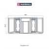 MARSHALL MS2387 Ролик приводного ремня Citroen Berlingo 96-; Peugeot 307 02-, Partner 96-  Marshall