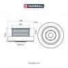MARSHALL MS3315 Ролик прив. ремня Lada Largus 12-  Nissan Almera I