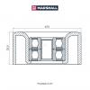 MARSHALL MS5470 Ролик приводного ремня Nissan Qashqai 06-, Juke 10-, Note 06-, Tiida 04- натяжной Marshall