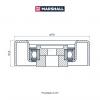 MARSHALL MS7268 Ролик приводного ремня Kia Sorento I 02-; Mitsubishi Lancer 00-, Outlander 01-, Pajero 87- Marshall