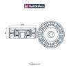 MARSHALL MS7807 Ролик приводного ремня Suzuki Grand Vitara II 05- J24B обводной Marshall