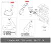 HYUNDAI / KIA (MOBIS) 2521203000 ПРИВОДНОЙ РЕМЕНЬ L=95СМ