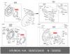 HYUNDAI / KIA (MOBIS) 583052SA00 КОМПЛЕКТ БАРАБАННЫХ ТОРМОЗНЫХ КОЛОДОК