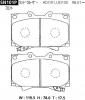 ADVICS SN101P (SUMITOMO-ЯП.) КОЛОДКИ ТОРМОЗНЫЕ