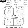 ADVICS SN109P ДИСКОВЫЕ ТОРМОЗНЫЕ КОЛОДКИ