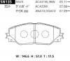 ADVICS SN135 (SUMITOMO-ЯП.) КОЛОДКИ ТОРМОЗНЫЕ
